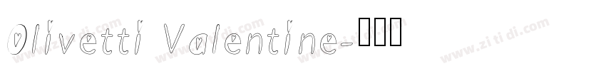 0livetti Valentine字体转换